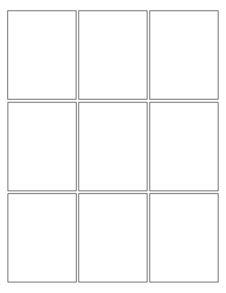 Free Printable Comic Strip Template Pages - Paper Trail Design