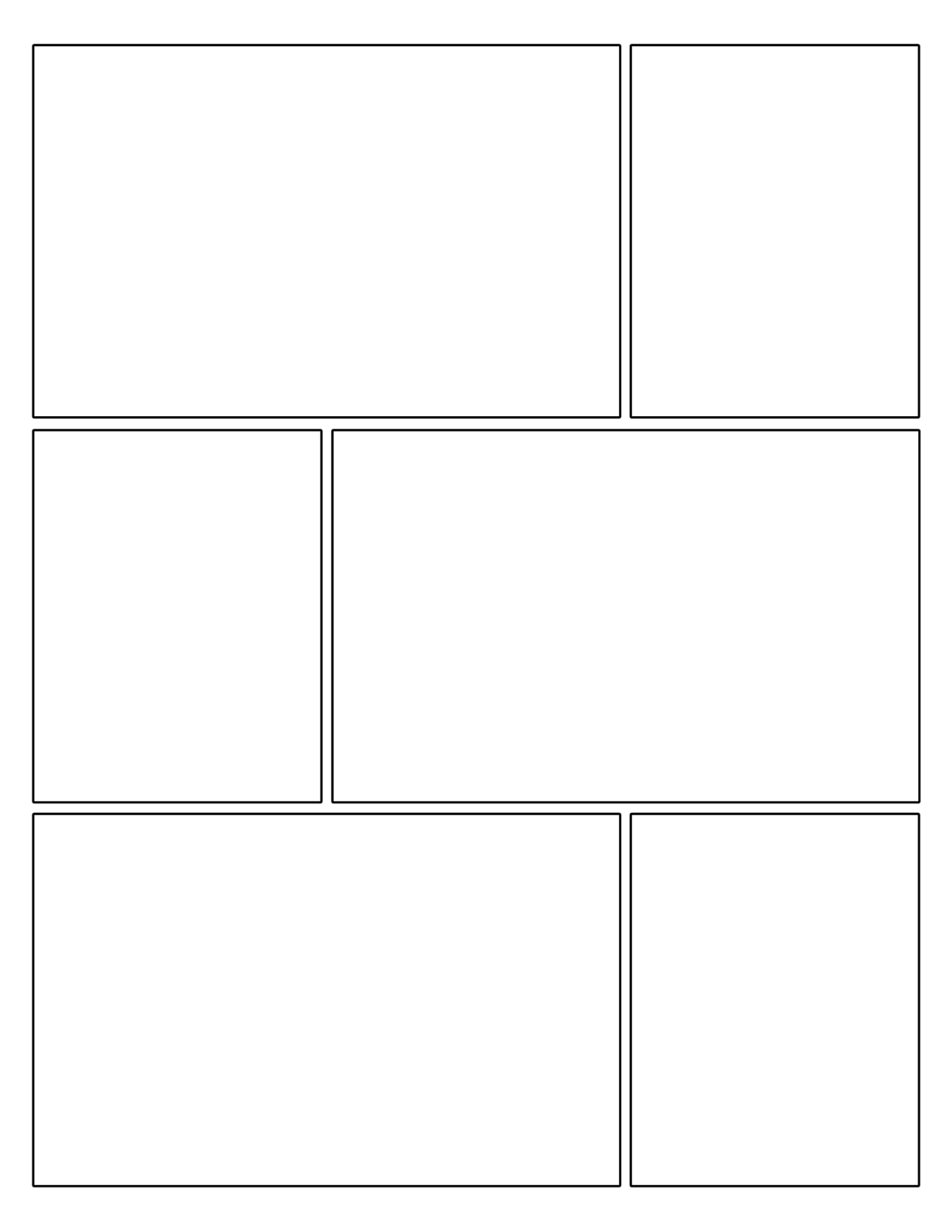 Free Printable Comic Strip Template Pages - Paper Trail Design Inside Printable Blank Comic Strip Template For Kids