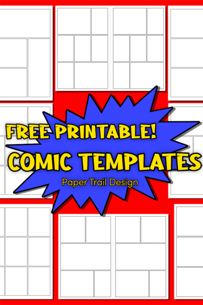 Free Printable Comic Strip Template Pages - Paper Trail Design