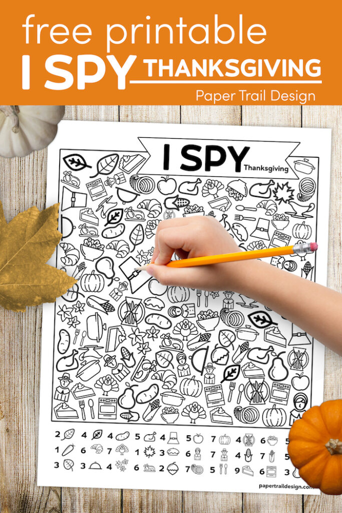 Free Printable I Spy Thanksgiving Activity Paper Trail Design