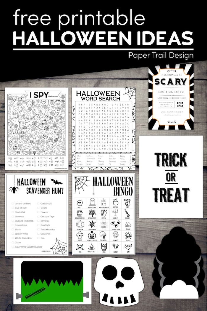 12 Halloween Free Printables - Paper Trail Design