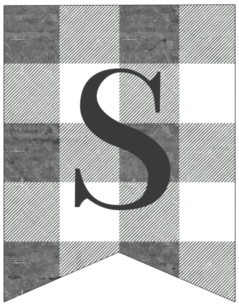 Free Printable Rustic Banner - Paper Trail Design