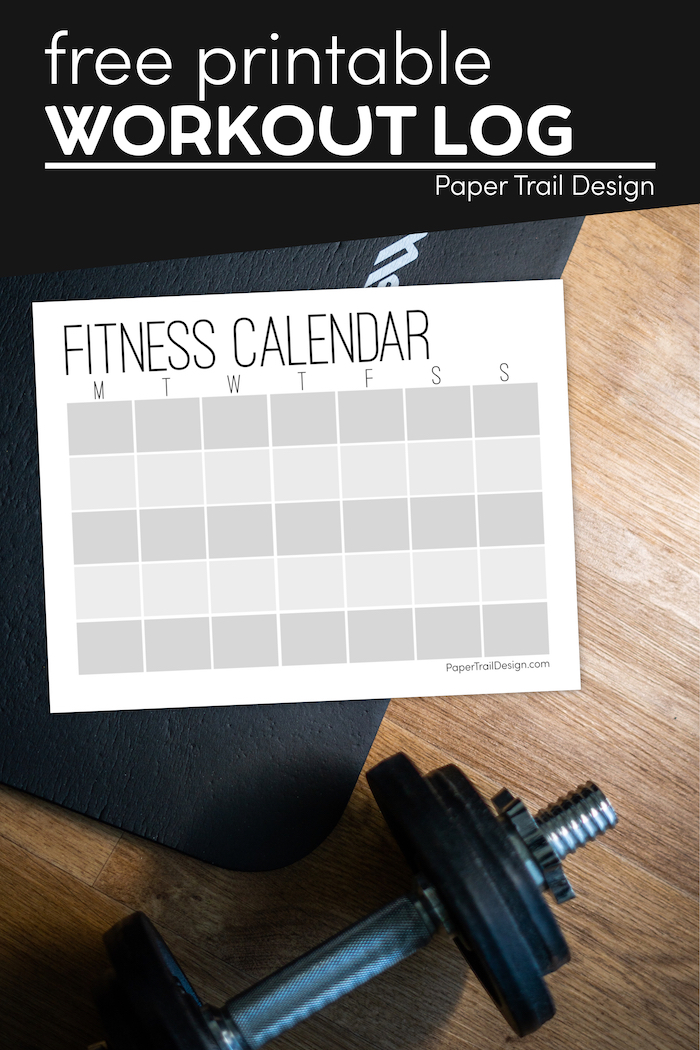Fitness Wall Calendar