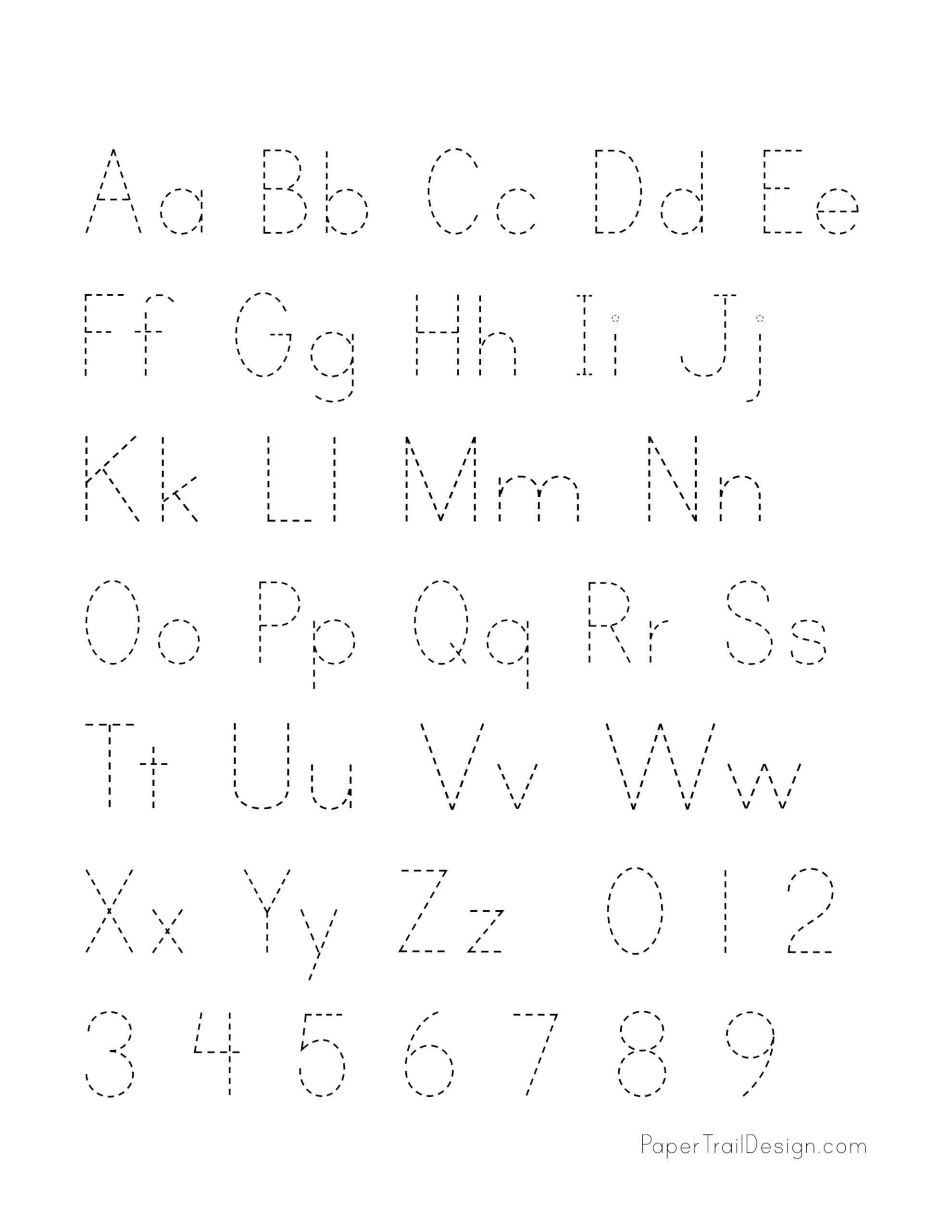 Free Printable Alphabet Handwriting Practice Sheets  Paper Trail