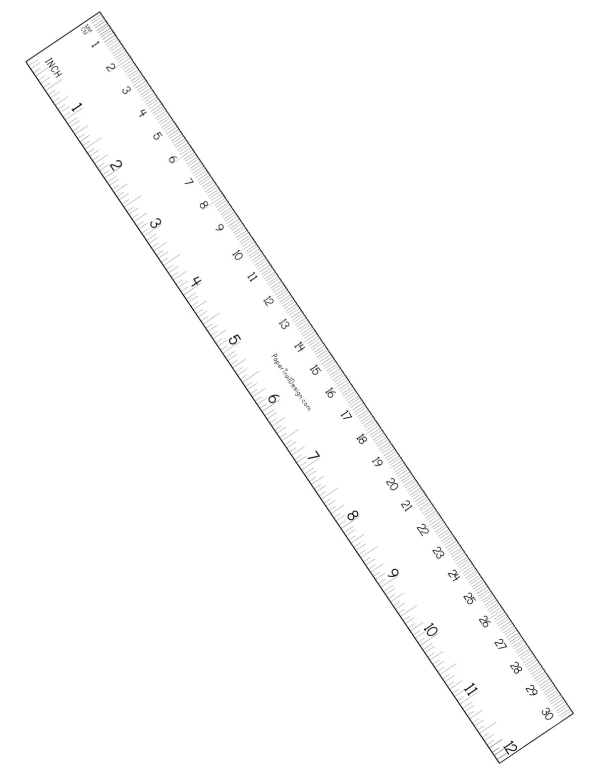 Free Printable Ruler {inches and cm} - Paper Trail Design