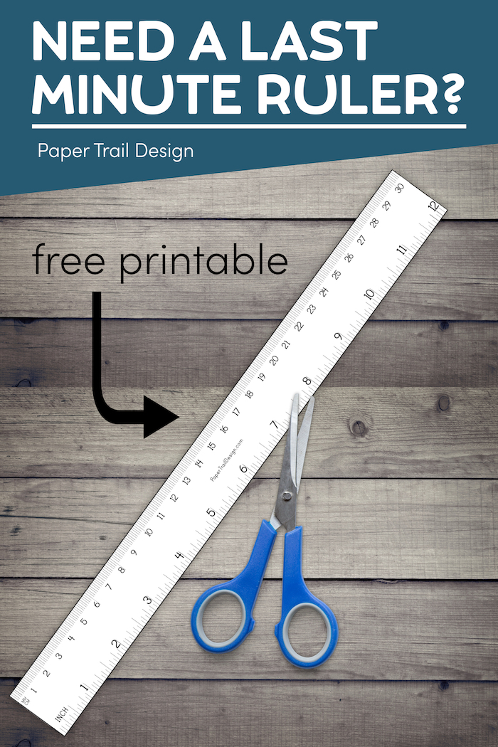 free printable ruler inches and cm paper trail design