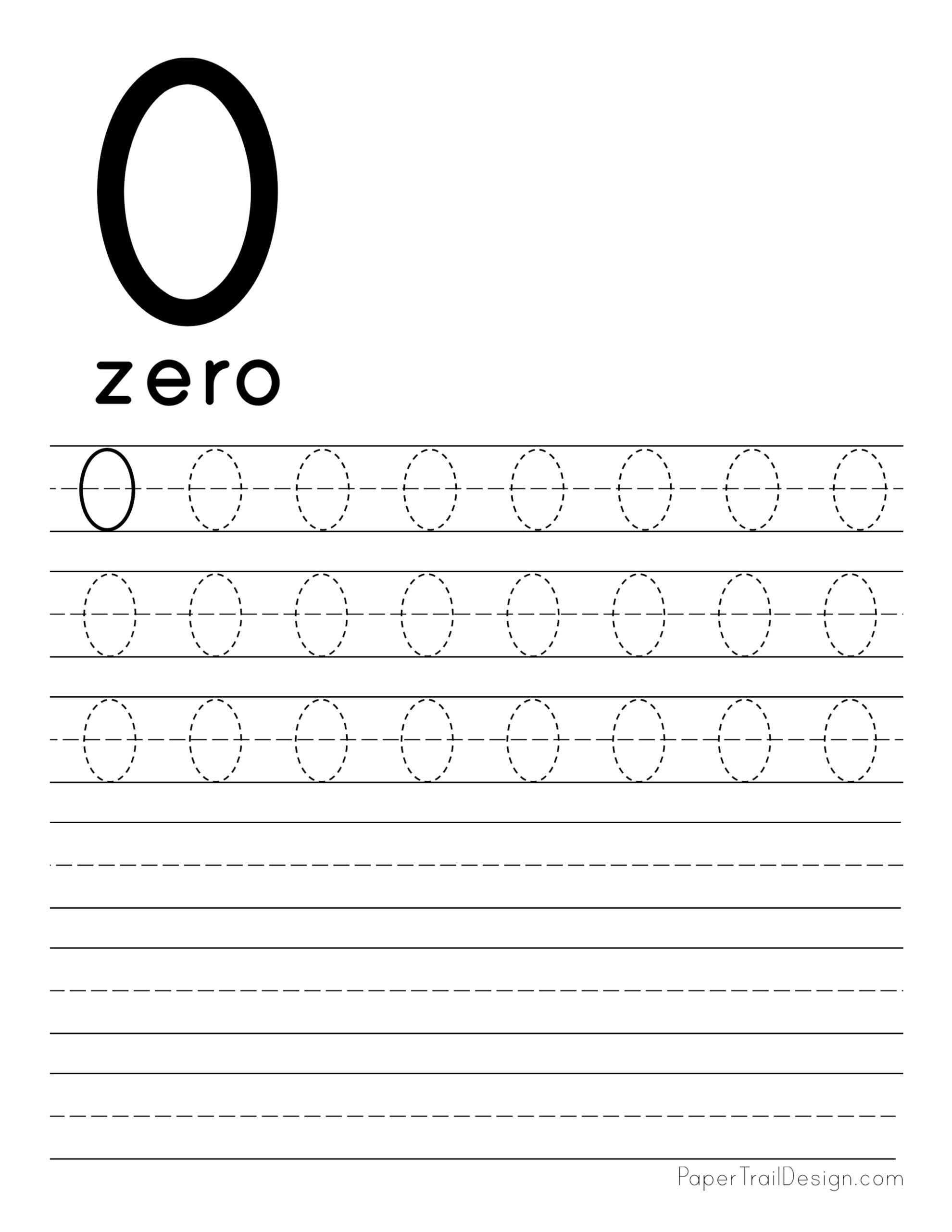 Free Number Tracing Worksheets Paper Trail Design