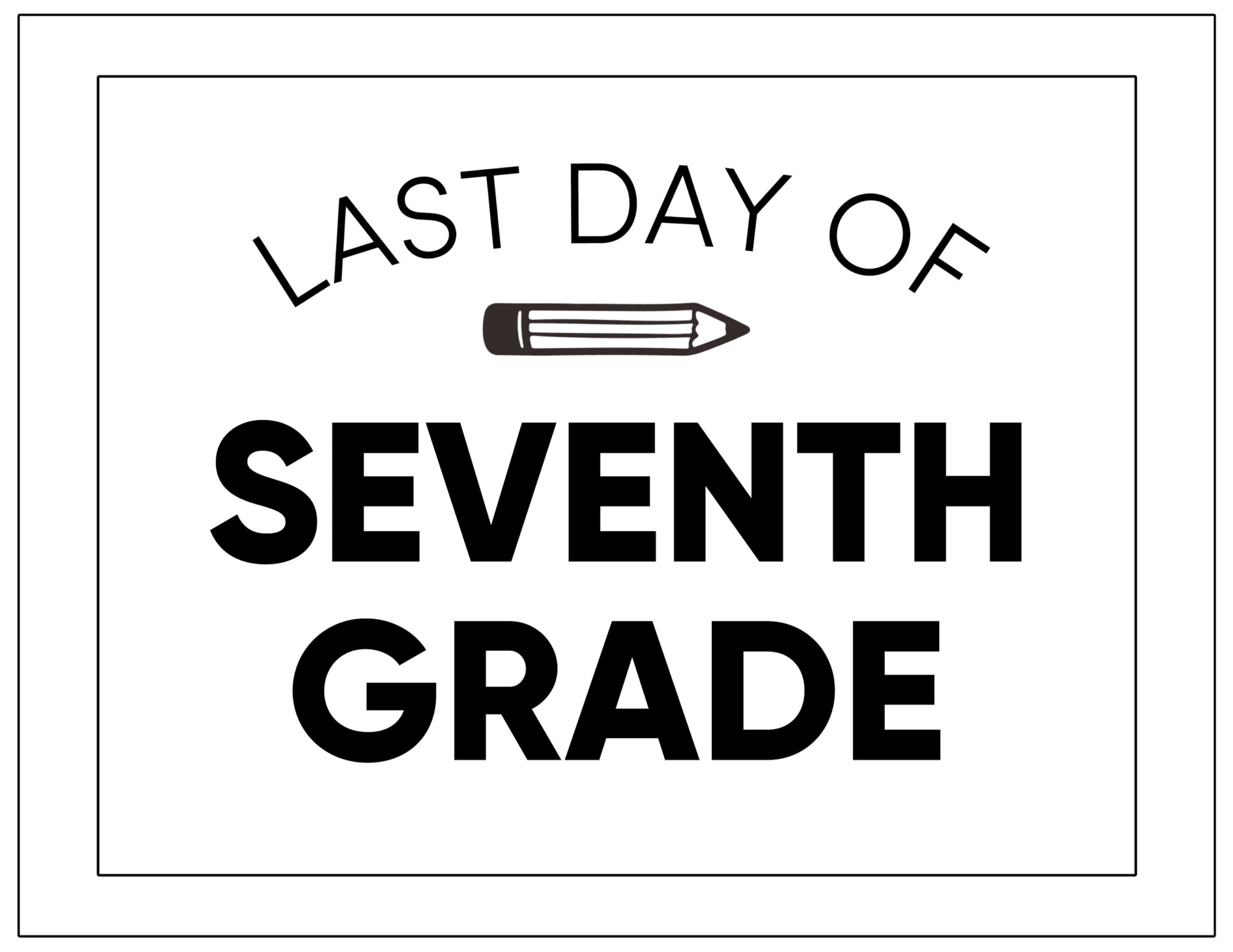 Printable Last Day of School Signs Paper Trail Design