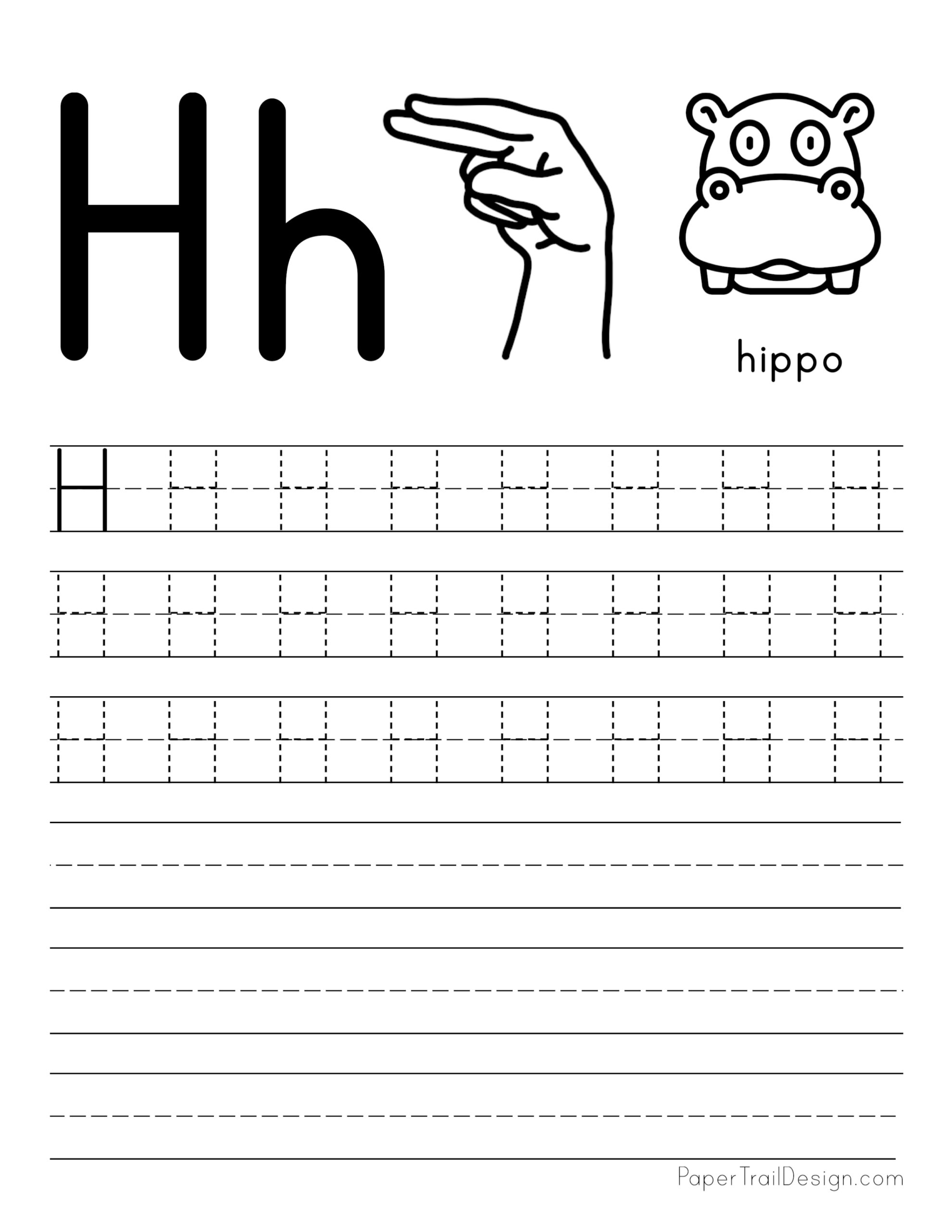 free letter tracing worksheets paper trail design