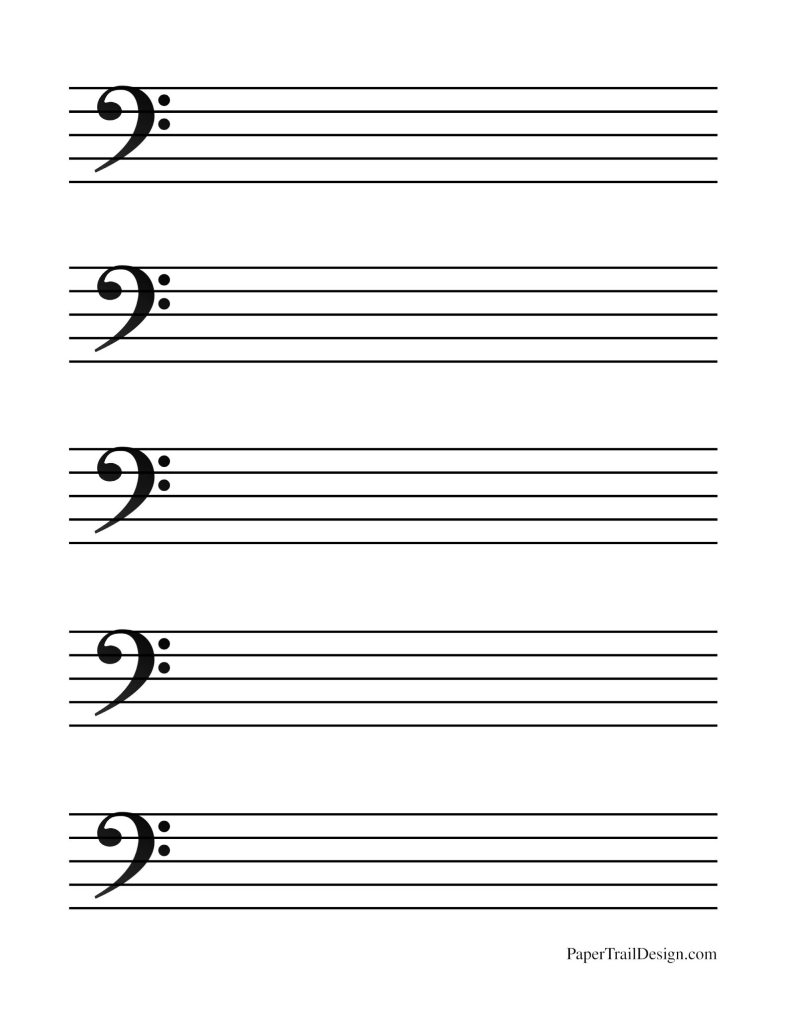 music writing paper printable