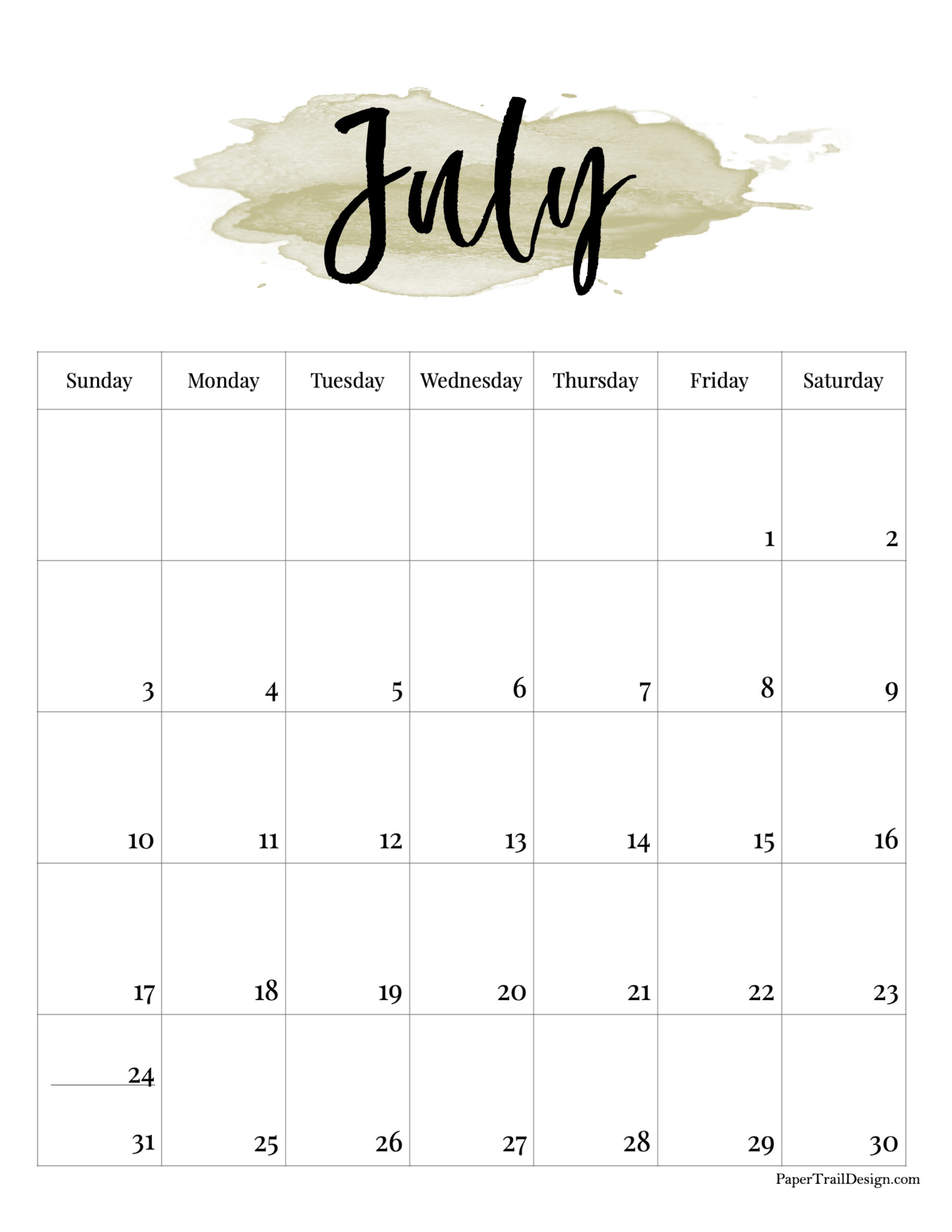 2022 printable calendar watercolor paper trail design