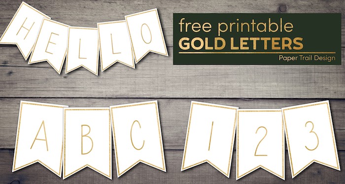 Free Printable Banner Letters Templates