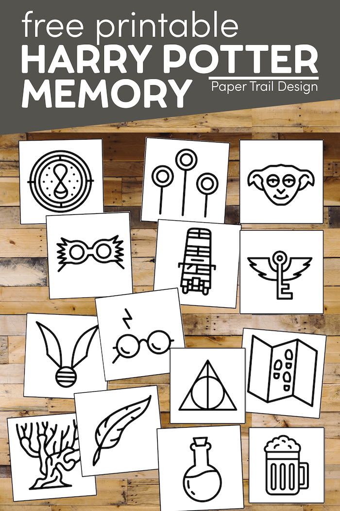 Free Printable Harry Potter Memory Game Paper Trail Design