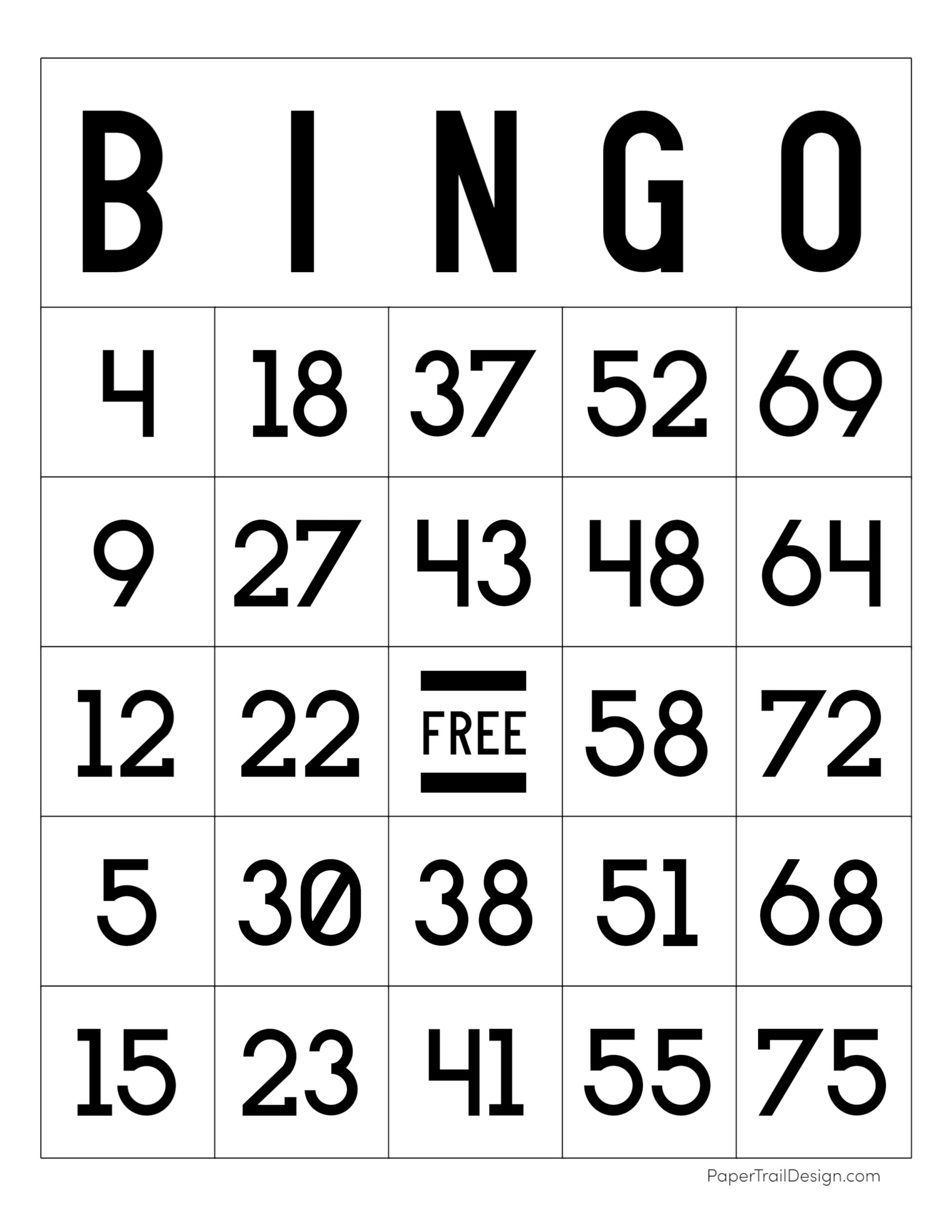 6 Best Classic Bingo Cards Printable Printablee Printable Bingo Cards