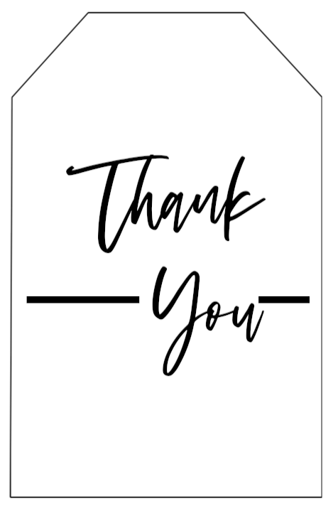 Free Printable Thank You Tags - Paper Trail Design