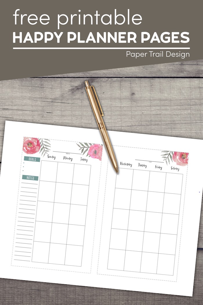 Printable Weekly Planner No. 3 – Puffin Pages Co