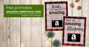 Printable Christmas Gift Card Holders for Amazon - Paper Trail Design