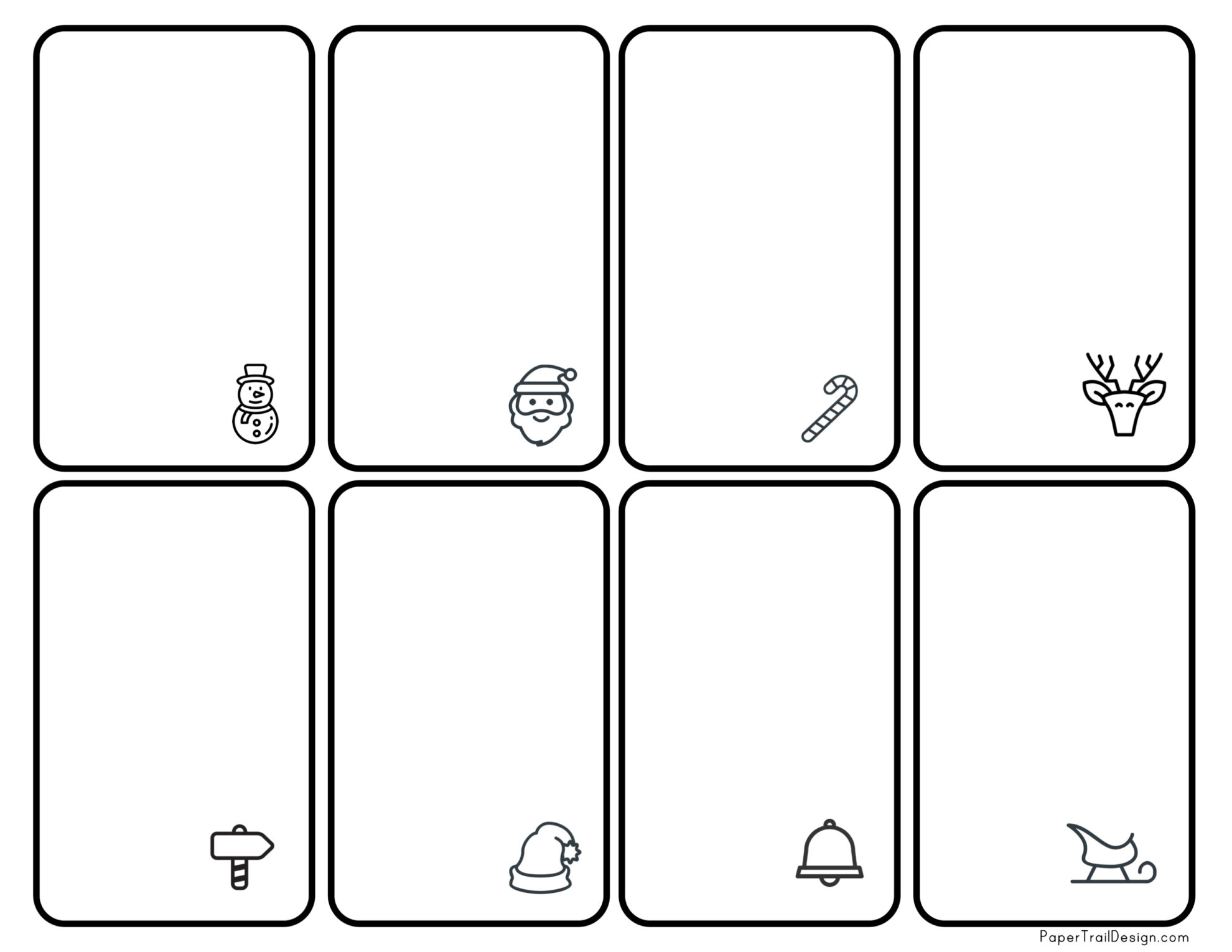Free Printable Christmas Games Paper Trail Design