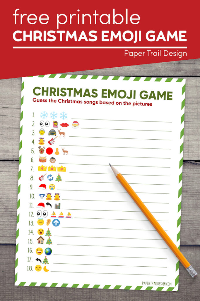 Emoji Printable Christmas Game Paper Trail Design Emoji Printable Christmas Game Paper Trail Design