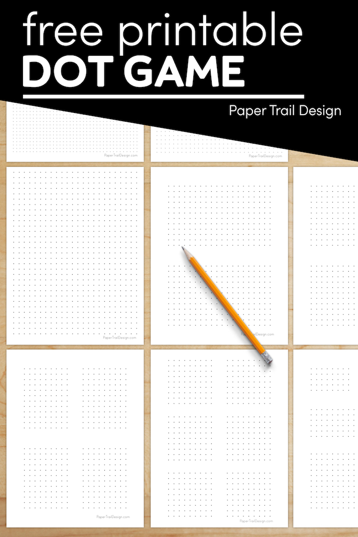 Dots and Boxes Game Printable Paper Trail Design