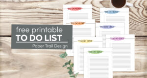 Free Printable Planner Pages - Watercolor Design - Paper Trail Design