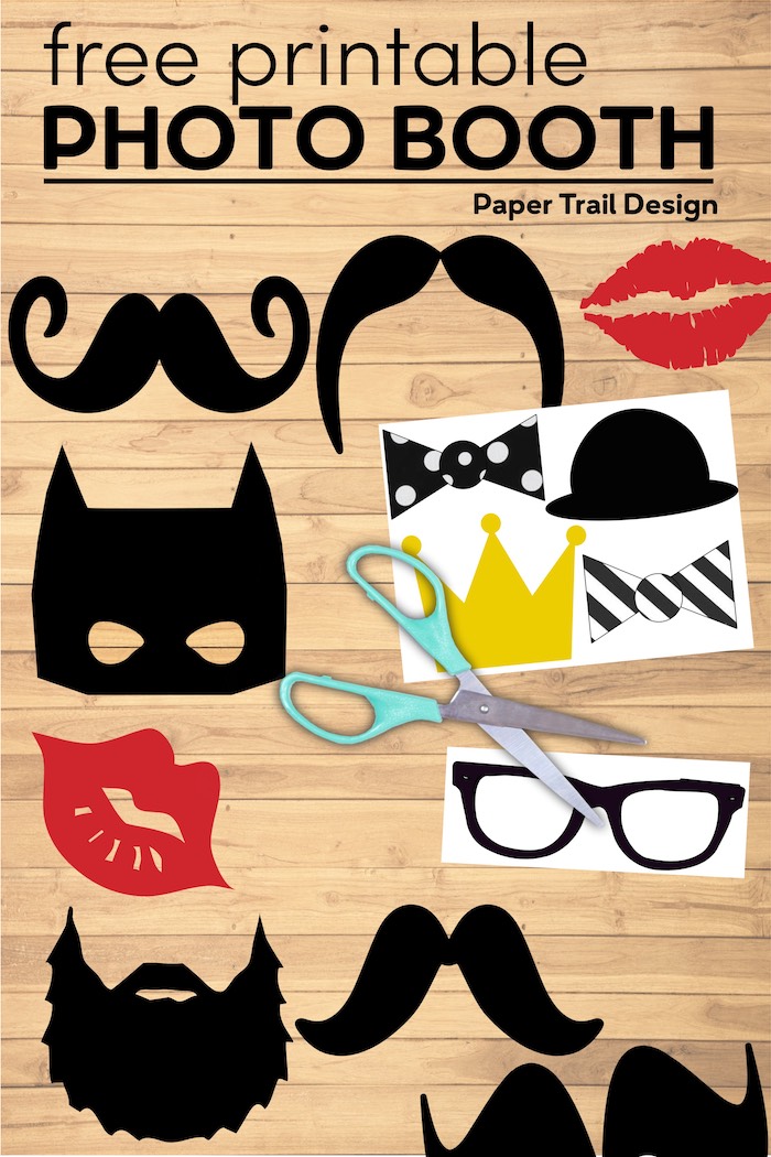 Free Printable Photo booth Props - Paper Trail Design