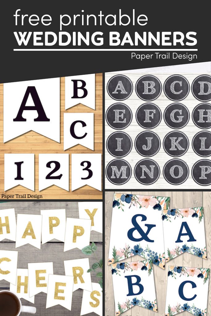 Free Printable Wedding Banners Paper Trail Design