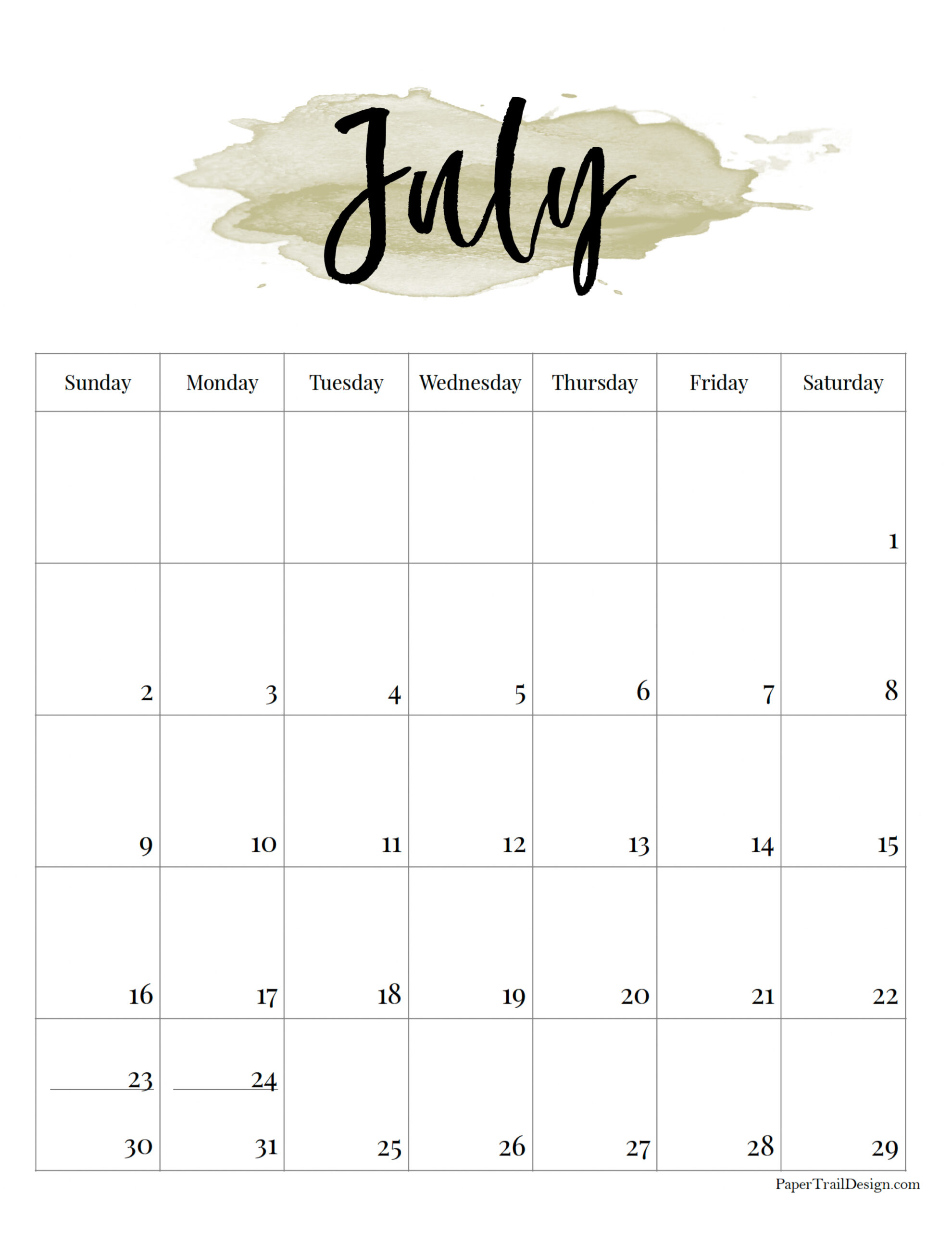 June And July 2023 Calendar