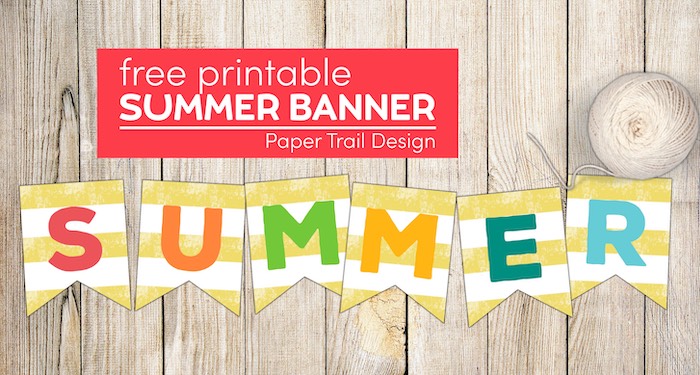 summer banner letters with text overlay- free printable summer banner