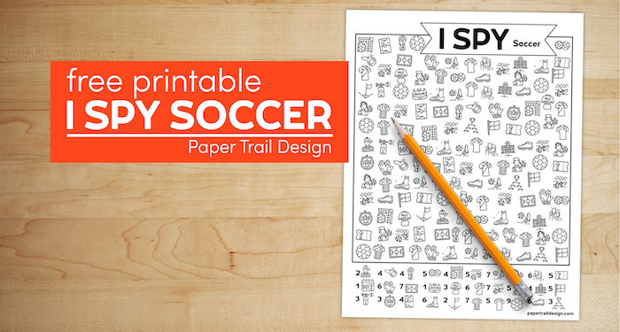 Free Printable I Spy Soccer Activity