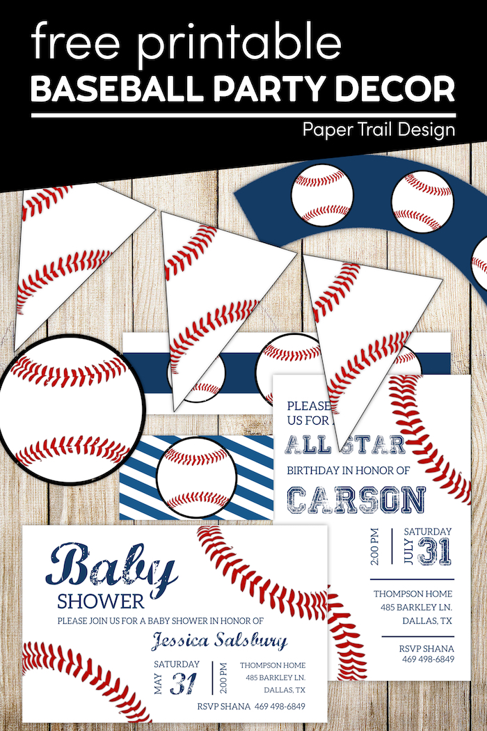 Free Baseball Printables Baseball - Baseball Party Long 3 