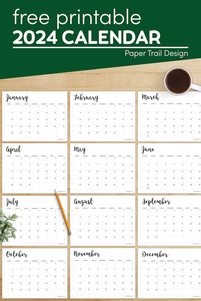 2024 Calendar Printable Free Template Paper Trail Design 2024 Calendar Printable Free Template Paper Trail Design