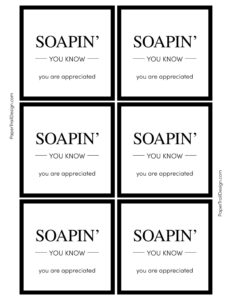 Teacher Gift Idea - Hand Soap Tag - Paper Trail Design