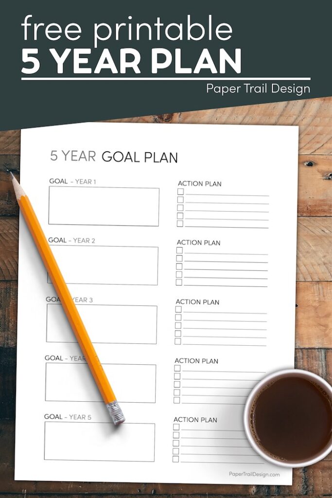 Free Printable 5 Year Plan Template Paper Trail Design free-printable-5-year-plan-template-paper-trail-design