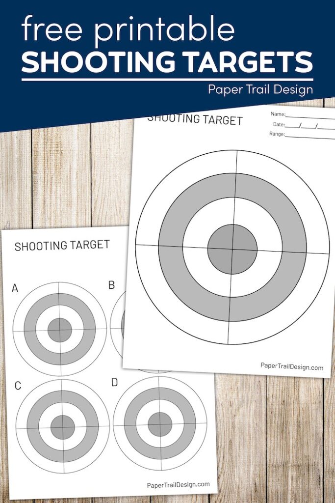 Free Printable Shooting Targets - Paper Trail Design
