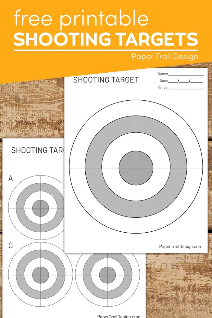 Free Printable Shooting Targets Paper Trail Design Free Printable Shooting Targets Paper Trail Design