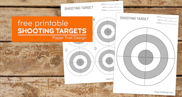 Free printable shooting targets with text overlay- free printable shooting targets