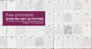 Tons of I spy activity pages with text overlay- free printable over 90 i spy activities