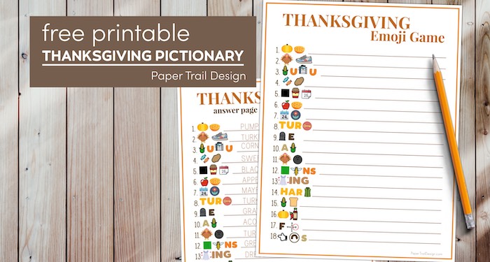 thanksgiving emojis game with text overlay- free printable thanksgiving pictionary