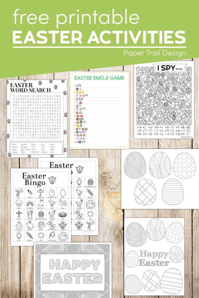 Free Printable Easter Games Paper Trail Design Free Printable Easter Games Paper Trail Design