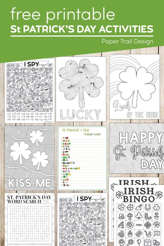 Free Printable St Patrick's Day Activities - Paper Trail Design