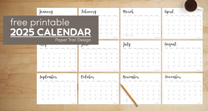 2025 Calendar Printable Free Template