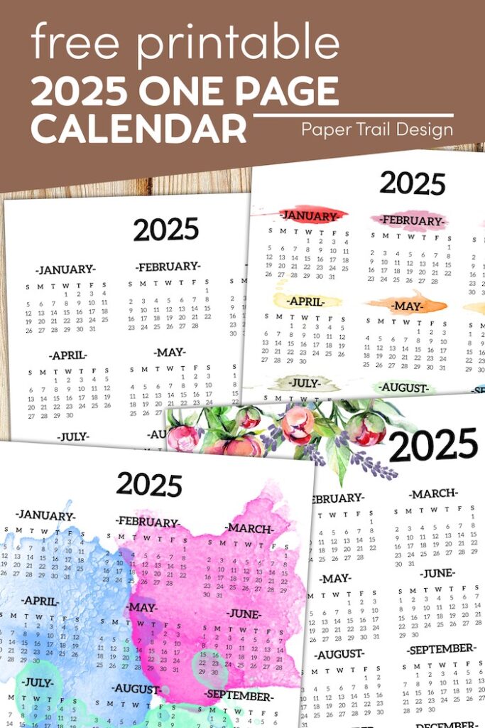Navigating The Year Ahead The Power Of A 2025 OnePage Calendar