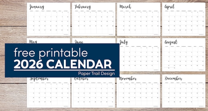 2026 Calendar Printable Free Template