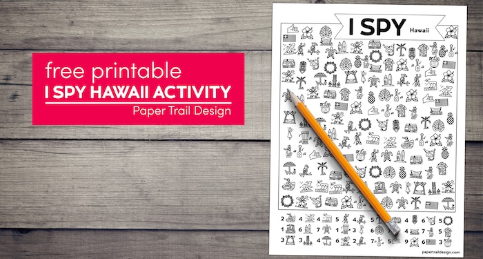 Free Printable I Spy Hawaii Activity