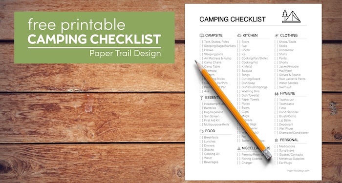 Camping Checklist