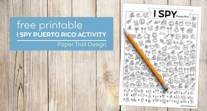 Free Printable I Spy Puerto Rico Activity