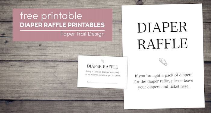 Diaper Raffle Printables