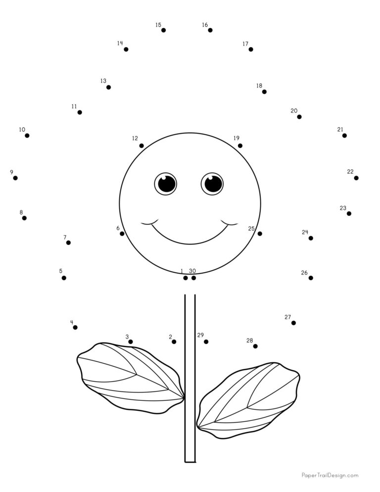 Dot to Dot Printable - Paper Trail Design