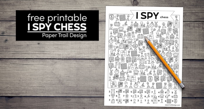 Free Printable I Spy Chess Activity
